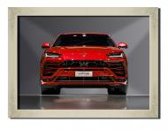 Картина внедорожник Lamborghini Urus 41x31 см Hotel Arizona HD P-1 SILVER FR-LAMBORGHINI-12x16-