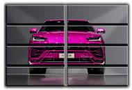 Картина модульная Lamborghini Urus 254x178 см Hotel Arizona HD C-8 HUGE-LAMBORGHINI-70x100-PINK