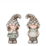 Фигурка декоративная Edelman «Мальчик и девочка», серые, 2 ассорти, полимерная смола, 8×6×15 см 1185934 Фигурка декоративная Edelman «Мальчик и девочка», серые, 2 ассорти, полимерная смола, 8×6×15 см 1185934