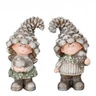 Фигурка декоративная Edelman «Мальчик и девочка», серые, 2 ассорти, полимерная смола, 11×8,5×20,5 см 1185935 Фигурка декоративная Edelman «Мальчик и девочка», серые, 2 ассорти, полимерная смола, 11×8,5×20,5 см 1185935