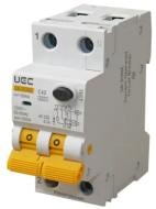 Дифференциальный автомат UEC SB-R9NE 2P C 40A 30мА AC 6кА RCBO60-2-040-C-030-AC