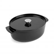 Гусятниця з кришкою KitchenAid Cast Iron 5,6 л чорна (CC006064-001)