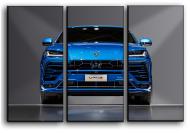 Картина модульная Lamborghini Urus 84x56 см Hotel Arizona HD C-3-LAMBORGHINI-22x33-BLUE