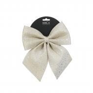 Декорация новогодняя Edelman Бант «Шампань», полиэстер, 20×23×1,5 см 1179627