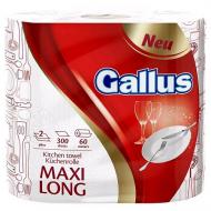 Бумажные полотенца Gallus Maxi Long 60 м двухслойная 2 шт. Бумажные полотенца Gallus Maxi Long 60 м двухслойная 2 шт.