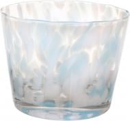 Подсвечник-стакан Confetti 13х10 см голубой Wrzesniak Glassworks