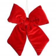 Декорация новогодняя Edelman Бант красный, полиэстер, 5×20×23 см 1180374