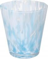 Ваза скляна Wrzesniak Glassworks Confetti 16 см блакитна 27-1061C