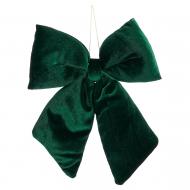 Декорация новогодняя Edelman Бант зелёный, полиэстер, 5×20×23 см 1180376