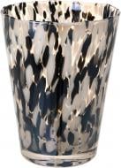 Ваза скляна Wrzesniak Glassworks Confetti 24 см чорно-біла 27-1061D