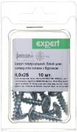 Шуруп універсальний напівкругла головка з буртиком 6x25 мм 10 шт. білий цинк Expert Fix