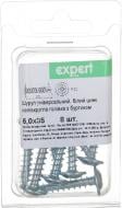 Шуруп універсальний напівкругла головка з буртиком 6x35 мм 8 шт. білий цинк Expert Fix
