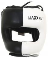 Шолом боксерський MaxxPro р. L AHG-700 Black/White vynil L чорнийбілий