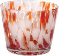 Подсвечник-стакан Confetti 13х10 см оранжевый Wrzesniak Glassworks