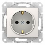 Розетка бытовая с заземлением Schneider Electric Sedna IP20 слоновая кость SDN3001723