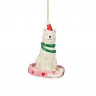 Декорация рождественская Edelman «Кот», светло-белый, доломит, 6,5×5×10 см 1178535 Декорация рождественская Edelman «Кот», светло-белый, доломит, 6,5×5×10 см 1178535