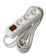 Удлинитель с выключателем UEC с заземлением 3 гн. белый 5 м WYP10-10-03-05-GS-G-U