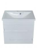 Тумба ХАСТ Домино подвесная с умывальником Сомо (80) (Cersanit) (2 ящика) белая