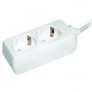 Удлинитель UEC с заземлением 2 гн. белый 3 м WYP10-16-02-03-G-N-U