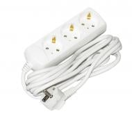 Удлинитель UEC с заземлением 3 гн. белый 3 м WYP10-10-03-03-G-G-U