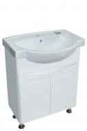 Тумба ХАСТ Bresta с умывальником Freja 55 белая 2 фасада
