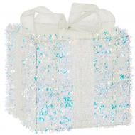 Декорация новогодняя Edelman Подарок, перламутровый, 20×20×23 см