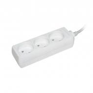 Подовжувач UEC без заземлення 3 гн. білий 5 м WYP10-06-03-05-N-U