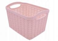 Кошик Ucsan Plastik KNIT прямокутна 2,21 л рожевий