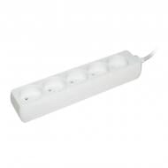 Подовжувач UEC без заземлення 5 гн. білий 3 м WYP10-06-05-03-N-U