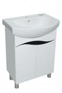 Тумба ХАСТ Омега с умывальником Runo 60 Kolo серая (2 фасада)