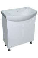 Тумба ХАСТ Boston с умывальником Runo-60 Kolo белая (2 фасада)
