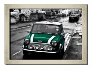 Картина Ретро Mini Cooper 41x31 см Hotel Arizona HD 1 SILVER FR-1832743806-RETR-12x1