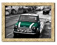 Картина ретро Mini Cooper 41x31 см Hotel Arizona HD 1 GOLDEN FR-1832743806-RETR-12x1
