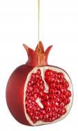 Декорация новогодняя Edelman Украшение «Гранат», красный, стекло, 8×6×9,5 см