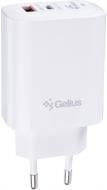 Сетевое зарядное устройство Gelius Stratus GP-HC068 45W + кабель iCable GP-UCN010 Type-C to Type-C (1,2m) (60W) White