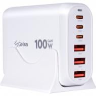 Сетевое зарядное устройство Gelius Force GaN 100W GP-HC063 3USB-A + 3Type-C White