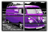 Картина модульная Ретроавтобус Volkswagen Bus 254x178 см Hotel Arizona HD 8 HUGE-21354943806-VOLK-70x100-P