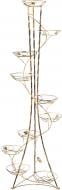 Підставка для рослин ВКВ-Сервіс на 10 горщиків Вежа №10 50х50x170 см античне золото