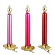 Декорация новогодняя Edelman Свеча на прищепке 13,5×1,5 см в ассортименте