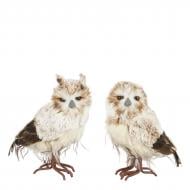 Декоративная новогодняя фигура Edelman Декор «Сова» коричневая 2 ассорти 17×11×24 см 24 см