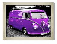 Картина Ретроавтобус Volkswagen Bus 41x31 см Hotel Arizona HD 1 SILVER FR-21354943806-VOLK-12x
