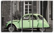Картина модульная Citroen винтаж 140x89 см Hotel Arizona HD 5-21585843806-FREN-35x55-GREEN