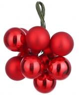 Декорация новогодняя Edelman Стеклянные шары красные, диам. 2 см