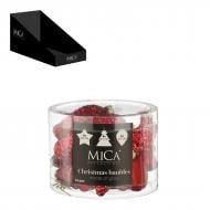 Декорация новогодняя Edelman Новогодние украшения, красные, 14 шт, стекло, 6,5×9 см