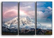 Картина модульная Cнежная гора 84x56 см Hotel Arizona HD 3-2354843807-MOUN-22x33-WHITE