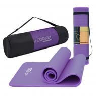 Коврик для йоги и фитнеса Cornix 183 x 61 x 1 cм XR-0093 Purple/Purple фиолетовый