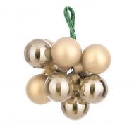 Декорация новогодняя Edelman Стеклянные шары шампань, дисплей, диам. 2 см