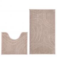 Набор ковриков Dariana Joy 57x100 см + 57x50 см бежевый геометрия