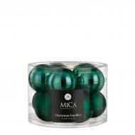 Декорация новогодняя Edelman Стеклянные шары «петроль», 10 шт, диам. 6 см