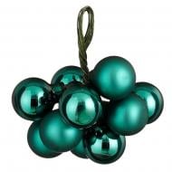 Декорація новорічна Edelman Скляні кулі "петрол", діам. 2 см